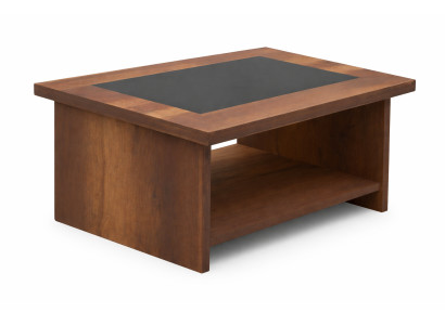 Eleganter Rechteckiger Couchtisch Luxuriöser Brauner Sofatisch