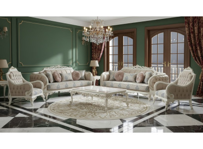Komplettes Wohnzimmer Set: 3+3+1+1-Sitzer, Couchtisch | jvmoebel.at