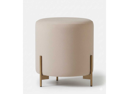 Hocker Stil modern Farbe beige weich neu Stoff Schlafzimmer Holz
