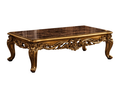 Klassischer Couchtisch aus Holz mit eleganter, stabiler Konstruktion.