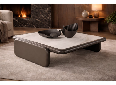 Eleganter Brauner Couchtisch Minimalistischer Kaffeetisch Holztische