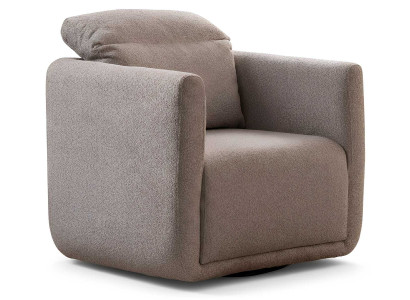 Hellgrauer Polstersessel Designer Relaxsessel Wohnzimmer Edle Möbel