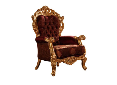 Eleganter Sessel im klassischen Stil für entspanntes Sitzen.