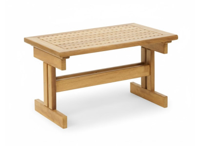 Hoher Garten-Couchtisch Moderner Stil Beigefarben Holz Zeitschriften