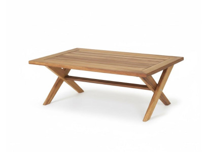 Garten-Couchtisch Moderner Stil Braun Holz Langlebig Bequem Terrasse