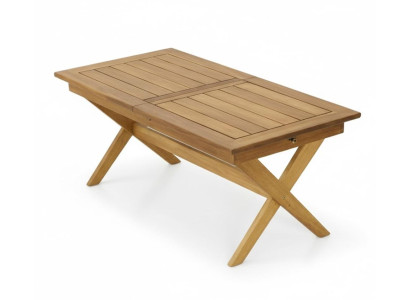 Garten-Ausziehtisch Moderner Stil Braun Holz Couchtisch Bequem Stabil
