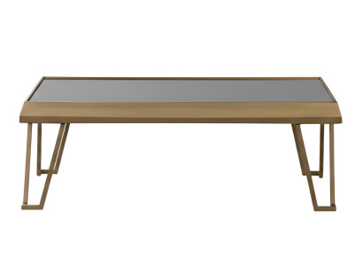 Goldener Couchtisch Minimalistischer Stil Modernes Design Metallrahmen