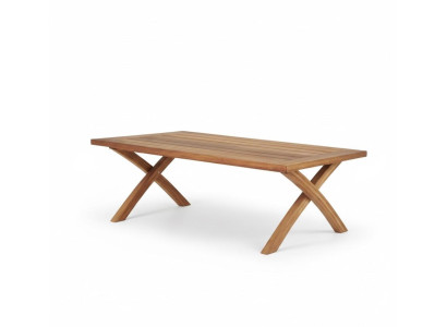 Garten-Couchtisch Moderner Stil Braun Holz Stabil Bequem Kaffee