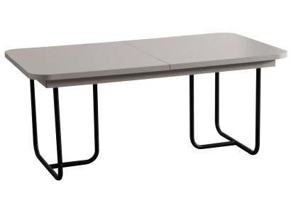 Esstisch Stil modern Farbe weiß schwarz neu Holz quadratisch ausziehbar