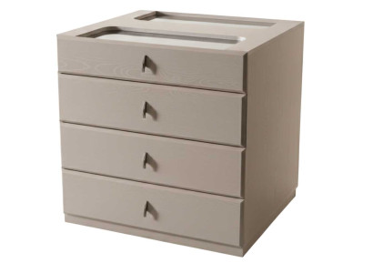 Kommode Stil modern Farbe beige geräumig quadratisch neu Schlafzimmer