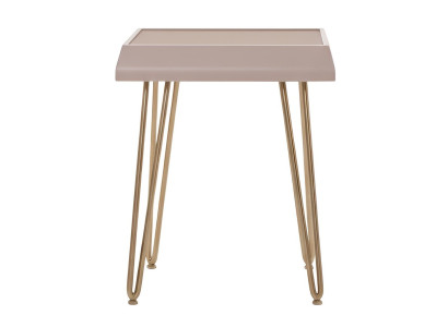 Gold Beistelltisch Minimalistischer Stil Metallrahmen Modernes Design