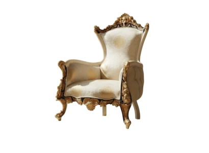 Klassischer Sessel mit robustem Holzrahmen und elegantem Design