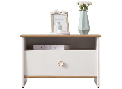 Eleganter Beistellschrank Mit Schublade Für Moderne Schlafräume