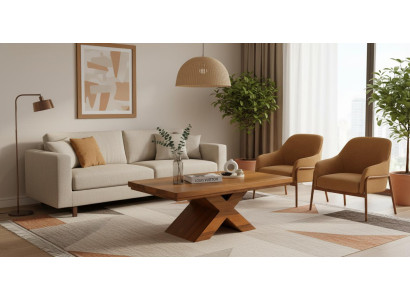 Couchtisch Modern Minimalistisch Braun Elegant Stilvoll Komfortabel