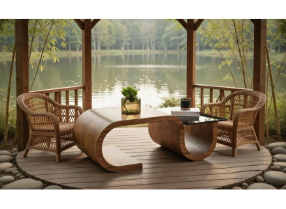 Couchtisch Modern Minimalistisch Braun Elegant Stilvoll Komfortabel