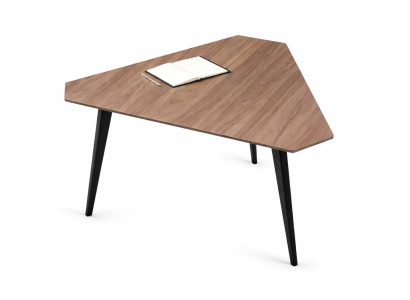 Eleganter Moderner Holzschreibtisch in Braun mit stabiler Konstruktion