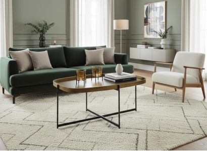 Couchtisch Modern Minimalistisch Braun Elegant Stilvoll Komfortabel