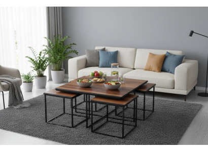 Couchtisch Modern Minimalistisch Braun Elegant Stilvoll Komfortabel