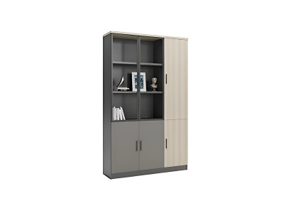 Geräumiger Büroschrank aus Holz für Büroorganisation und Stauraum