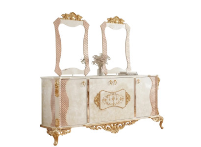 Elegantes Sideboard mit Spiegel im klassischen Stil