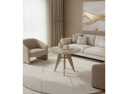 Couchtisch Modern Minimalistisch Beige Elegant Stilvoll Komfortabel