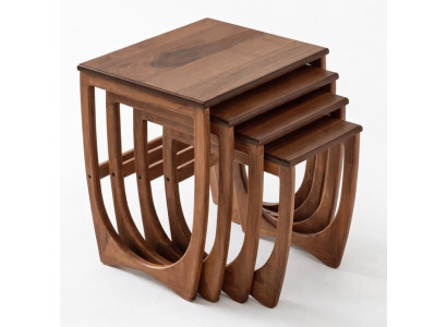 Einstecktisch Braun Farbe Klassischer Stil Holztisch Holzplatte Neu