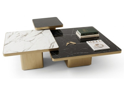 Elegantes Trio aus 3 Couchtischen im modernen Stil