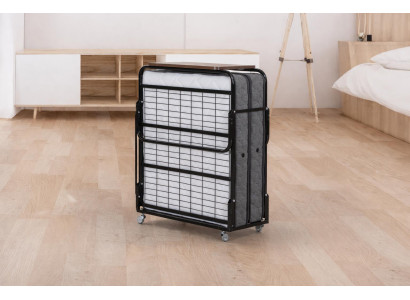 Klappbett Stil modern Farbe grau weich bequem Schlafzimmer komfortabel