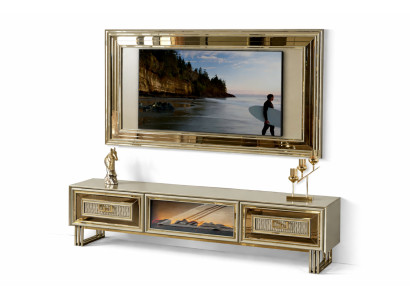 Luxuriöses TV Lowboard mit Rahmen Modernes Design für Ihr Wohnzimmer
