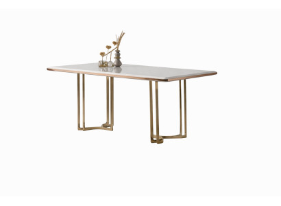 Eleganter Esstisch mit Spiegelakzenten Modernes Design Esszimmer Möbel