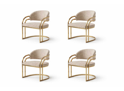 Luxuriöse 4x Stühle Bequem und elegant Modernes Design Esszimmer