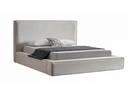 Komfortables Bett mit stabilem Gestell und modernem Look