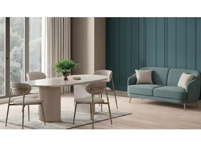 Esszimmer-Set mit Tisch und 4 Stühlen im modernen Stil
