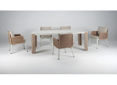 Garten Set Modern Set Gartentisch Stuhl Premium Material Modern Gartentisch