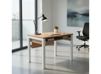 Kompakter Computertisch Schreibtisch Büro Modern Holzoptik