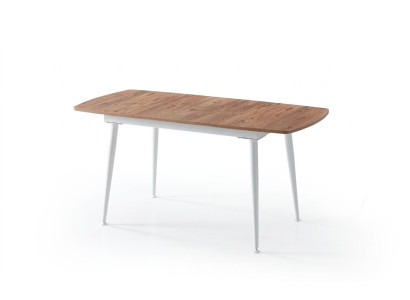 Esstisch Holz Komfortabel Modern Ausziehbar Weiß Stilvoll Geräumig