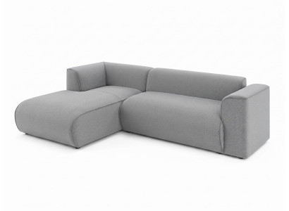 Modernes graues Ecksofa Stoffsofa Designermöbel  Wohnzimmermöbel