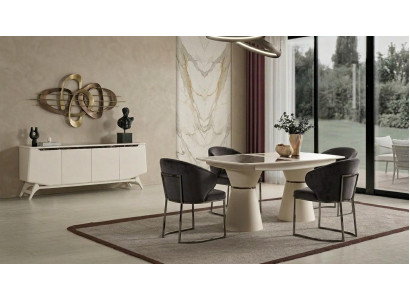 Esszimmer Konsole Wohnzimmer Stil modern beige komfortabel rechteckig