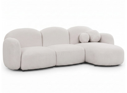 Weißes L-förmiges Ecksofa Polstersofa Sofas für das Wohnzimmer Designersofas