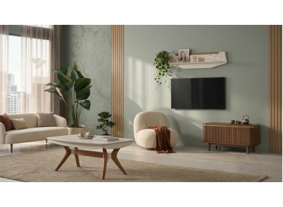 Wohnzimmer Set Tisch Wohnzimmer Stil modern Farbe beige bequem rechteckig