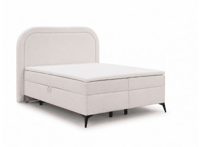 Modernes Bett in Beige 140 х 200 Boxspringbett Doppelbetten Schlafzimmermöbel