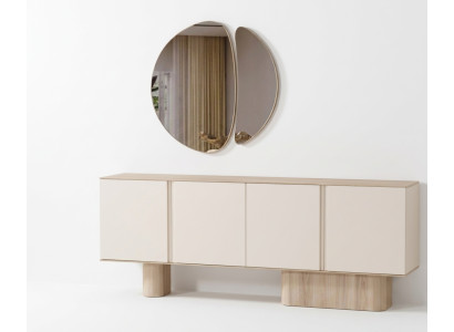 Konsole Spiegel bequem geräumig schön Beige modern neu