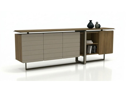 Luxus Konsole Mit Regal Und Türen Modernes Sideboard Holz