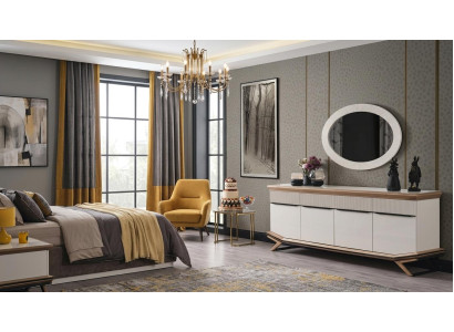 Konsole Spiegel Wohnzimmer Stil modern Farbe weiß neu bequem praktisch