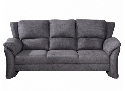 Graues 3-Sitzer-Sofa aus Stoff Sofa mit hoher Rückenlehne Polstermöbel