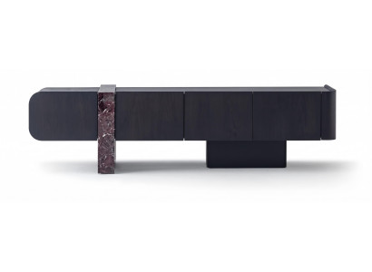 Moderne Luxus TV Lowboard Fernsehtisch Schwarz Schrank Wandboard