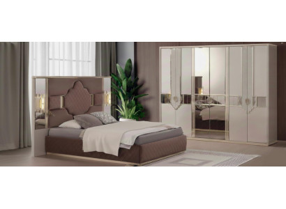Elegantes Schlafzimmer-Set 2tlg: Bett & Kleiderschrank
