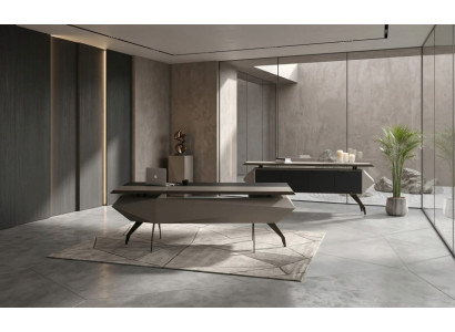 Elegantes Büro Möbel Set Mit Sideboard Und Schreibtisch Modern