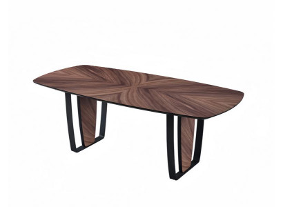 Designer Esstisch Walnuss Braun Modern Elegant Esszimmertisch Neu