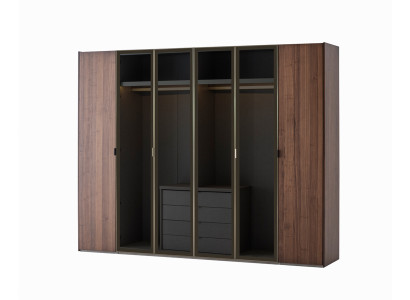 Kleiderschrank Modern Dunkel Luxus Kleiderschrank Garderobe Holz